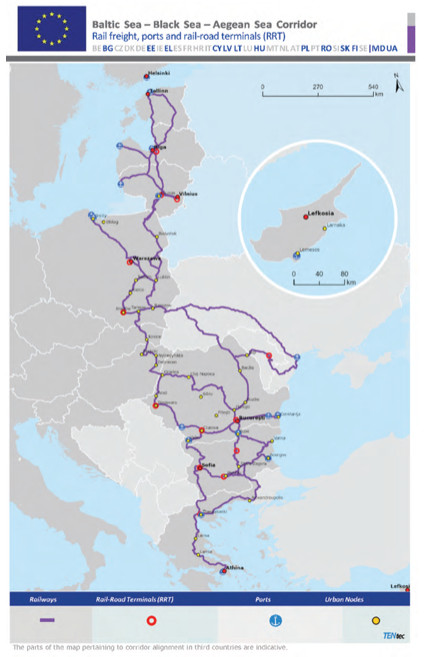 Baltic-Sea-Black-Sea-Aegean-Sea-corridor Baltic-Sea-Black-Sea-Aegean-Sea-corridor